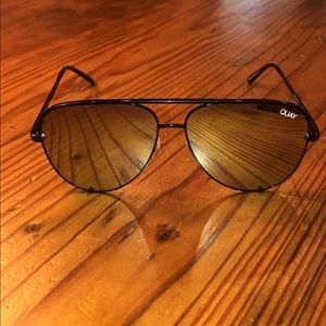 Quay Reflective Aviator Sunglasses